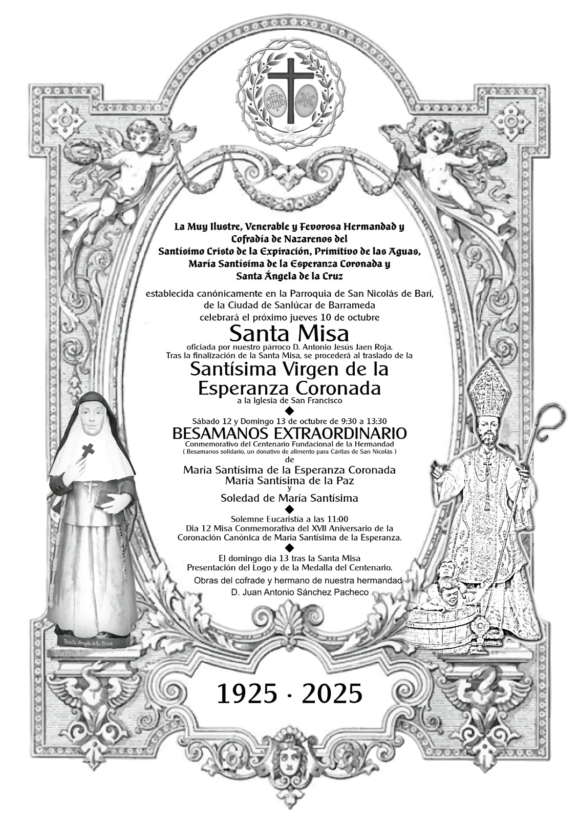 BESAMANOS CON MOTIVO DEL XVII ANIVERSARIO DE LA CORONACIN CANNICA DE MARIA SANTSIMA DE LA ESPERANZA CORONADA.